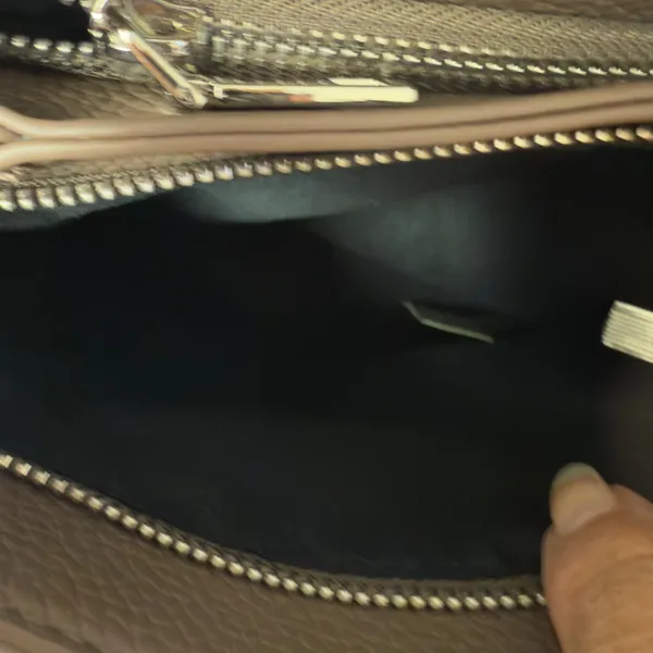 Taupe Faux Leather Purse NWOT - Image 6