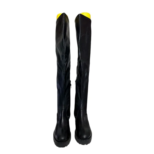 Seychelles View from up here‎ Black Over the knee Platform Boots Goth Grunge 7.5 - Image 3