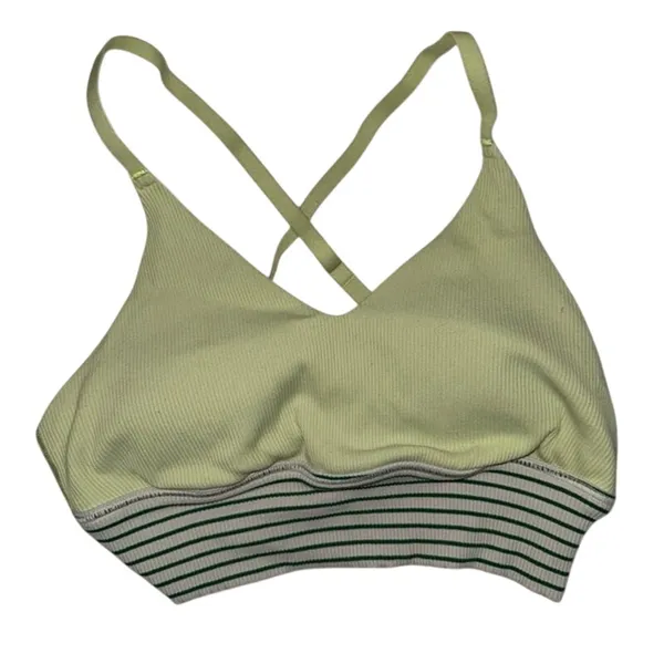 OFFLINE By Aerie Ribbed Scoop Sports Bra sharp green women’s small bralette - Image 6