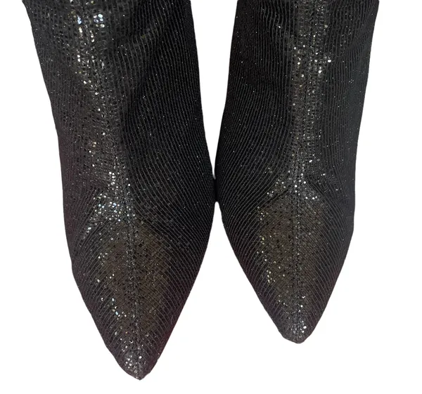 Cape Robbin Beautiful Sparkly Thigh High Block Heel Boots - Image 6