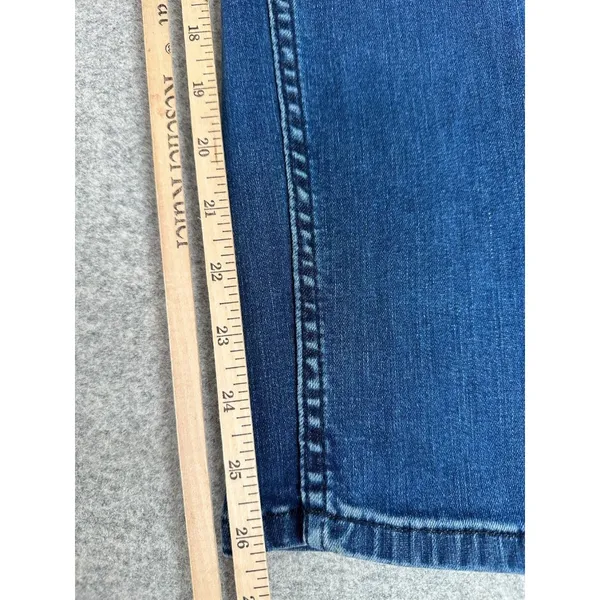 Free People Size 10 Womens Pants Jeans Blue‎ Tie High Waist Hippie Boho Denim - Image 6
