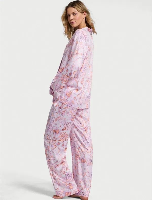Victoria’s Secret Butterfly Satin Long Pajama Set size XXL - Image 2