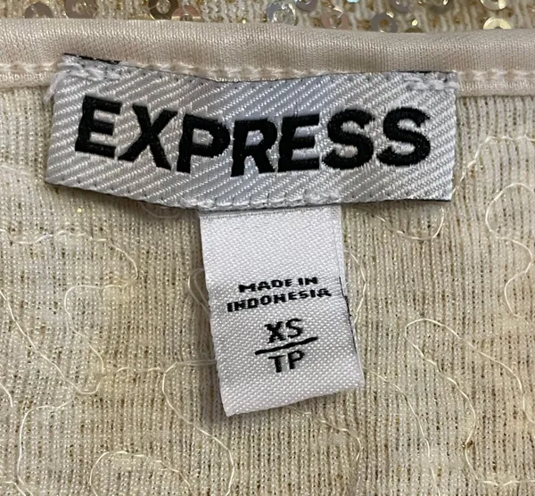 Express Sequin Tank Champagne / Gold Size XP - Image 3