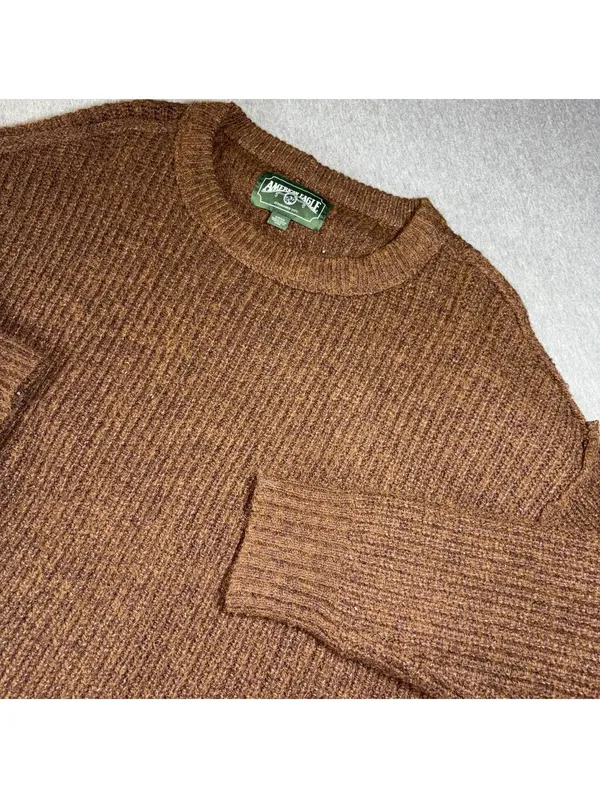 American Eagle 90s Ribbed Knit Sweater Woman’s Size Small Oversized Vtg - Image 2