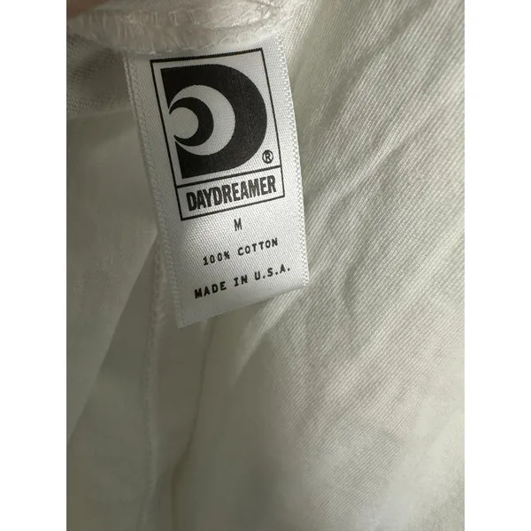 Daydreamer Guest Check Tee Short Sleeve White Shirt Oversized Medium NEW - Image 3
