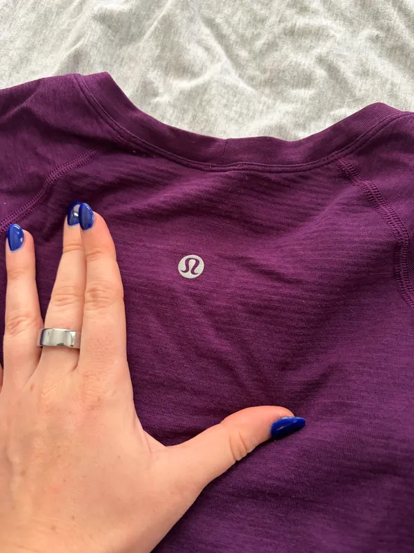 Dark Purple Lululemon Swiftly tech Long Sleeve - Image 3