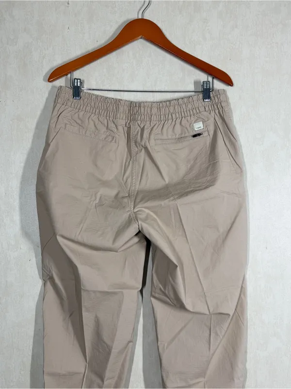 Vuori Women’s Organic Cotton Vintage Ripstop Ankle Pants Drawstrings in Gravel L - Image 7