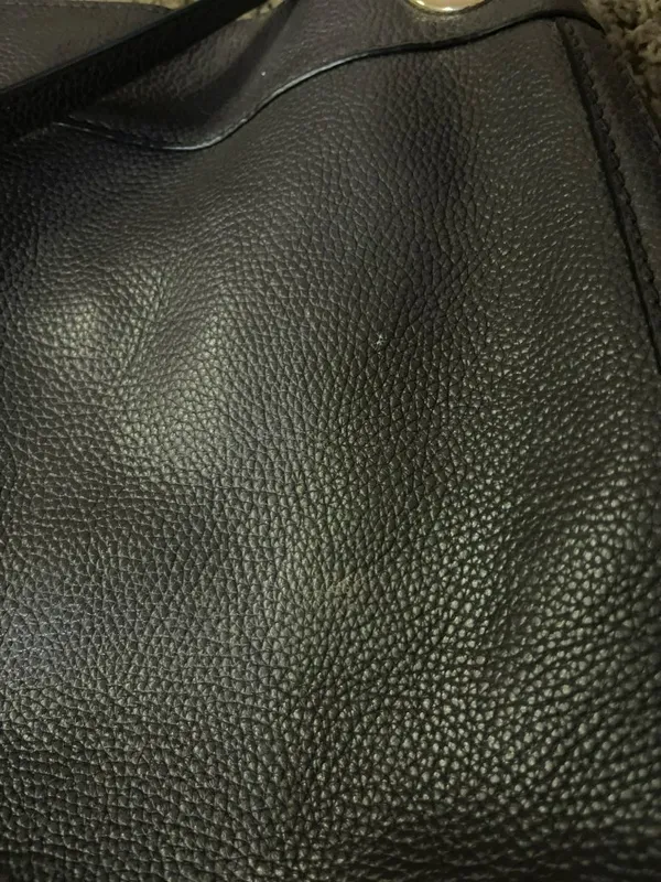 Coach Turnlock Edie Shoulder Bag Oxblood Pebble Leather Style 36855 Used - Image 8