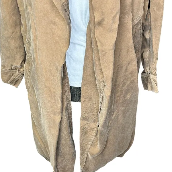 Anthropologie x Moth Carrie Belted Trench Coat Size X-Small Open NO BELT - Image 7