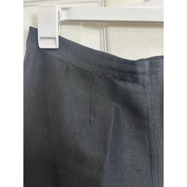 100% Silk Black Trouser Pants Size 10 Contemporary Minimalist Quiet Luxury - Image 3
