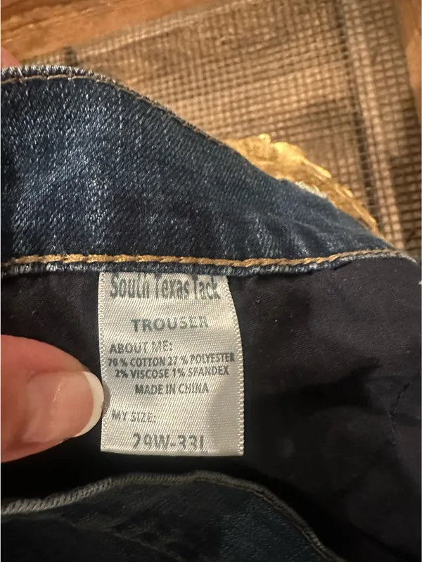 Women’s South Texas Tack Trouser Jeans Blue Size 29 - Image 3