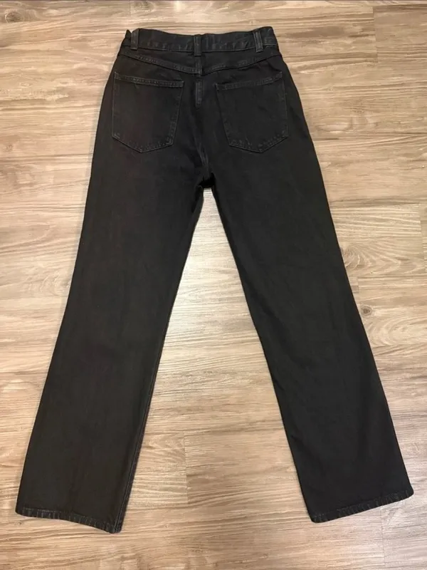 Madewell The Cleo Straight Jeans 26 Fits 28x29 Black Rinse $148 - Image 5