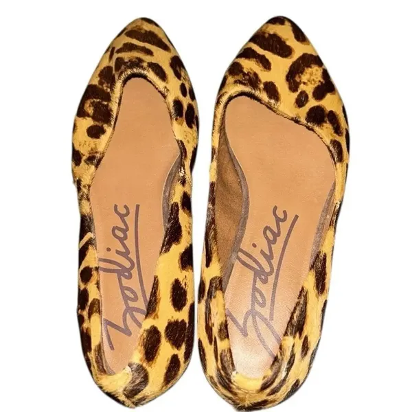 Zodiac Leopard Print Leather Slip on Flats(Size 7M) - Image 4