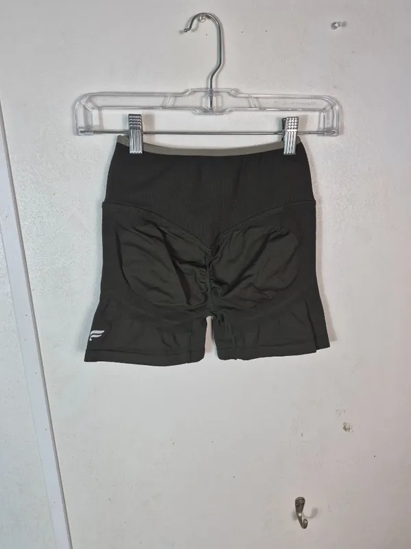 Fabletics Dark Green Seamless Shorts - Image 4