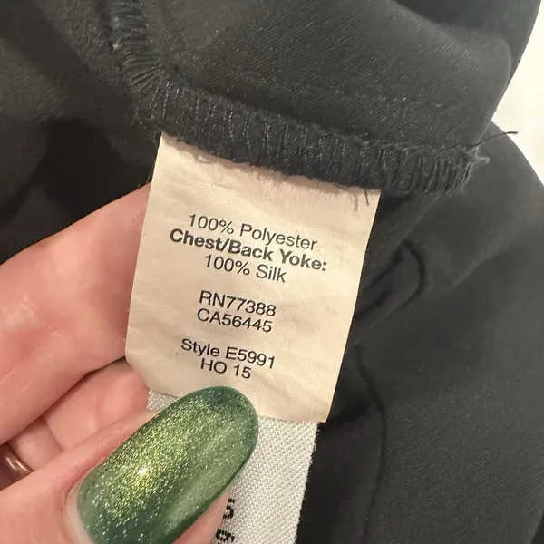 Madewell Size-10 Womens Jumpsuit Black‎ Sleeveless Silk Yoke Formal - Image 9