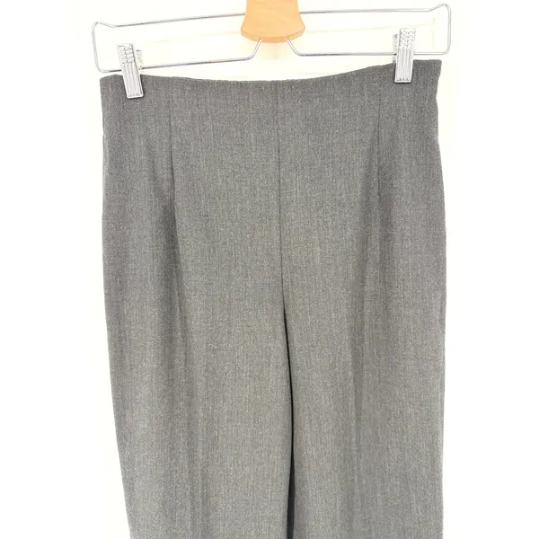 Lafayette‎ 148 New York Dress Pants 2 Charcoal Grey Wool High Waist Straight Leg - Image 4