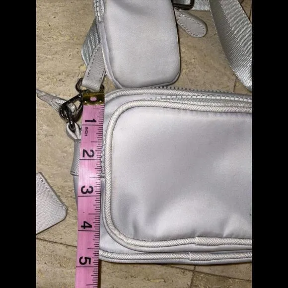 Sol And Selene Beige Crossbody Shoulder Utility Bag W small Pouch‎ - Image 10