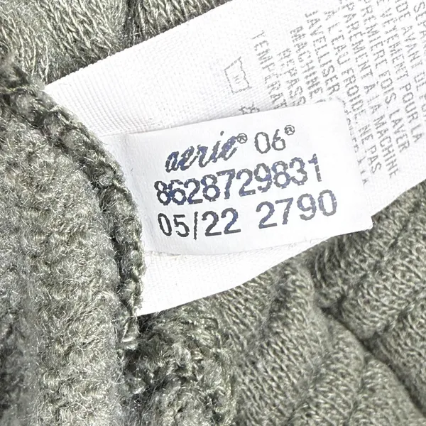 Aerie Womens XL‎ Olive Green Ruched Side Cinch Pullover Hoodie Sweatshirt 05/22 - Image 7