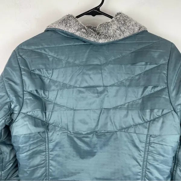 Columbia Kaleidaslope ll Ripstop Omni Heat Jacket Sz Small Metal Blue - Image 14