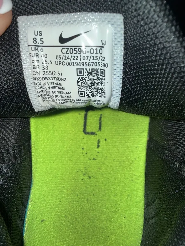 Nike Free Metcon 4 Training Shoes Black White Volt Women's Size 8.5 - Image 7