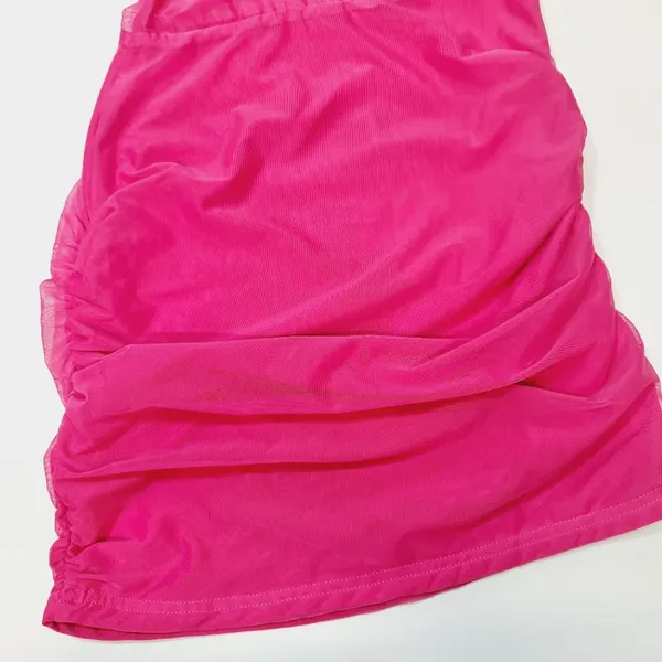 Superdown Jerica Mesh Mini Dress in Pink XS - Image 11