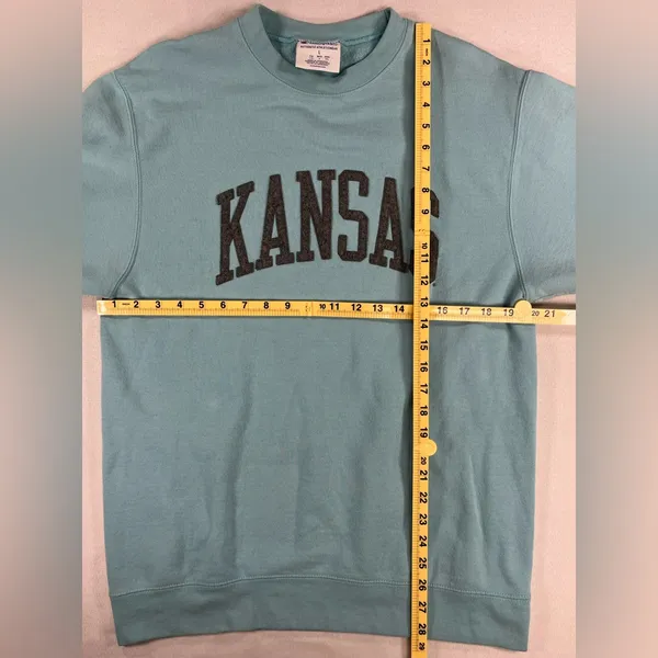 Champion Athleticwear Kansas University Arched Block Letter Crewneck Sweatshirt - Image 8