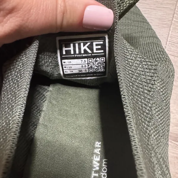Hike Footwear Women 7.5 Barefoot Sneakers Olive Green Minimalist Comforto Max - Image 8