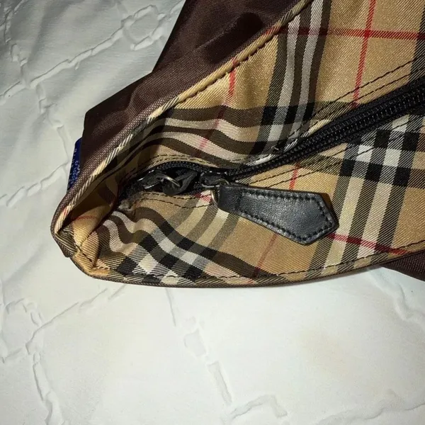 Authentic Burberry Nova Check Blue Label Tote Nylon Bag.(EUC) - Image 12