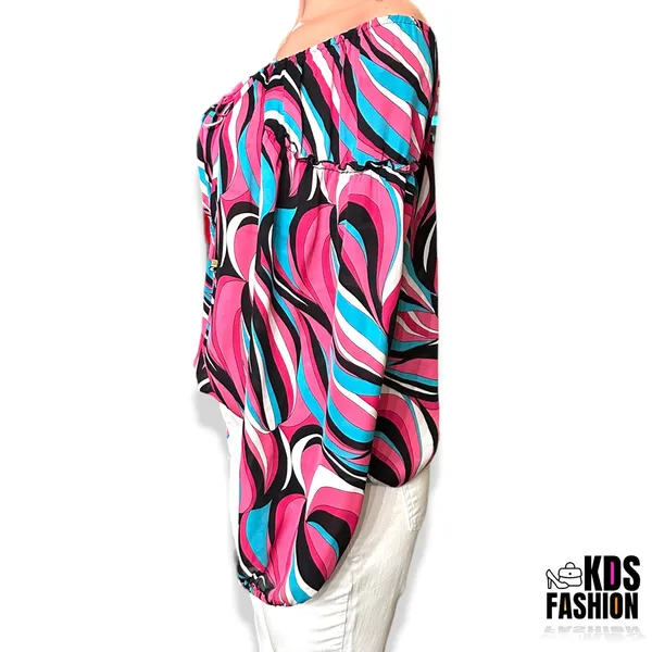Michael Kors Silk Off The Shoulder Top LG - Image 4