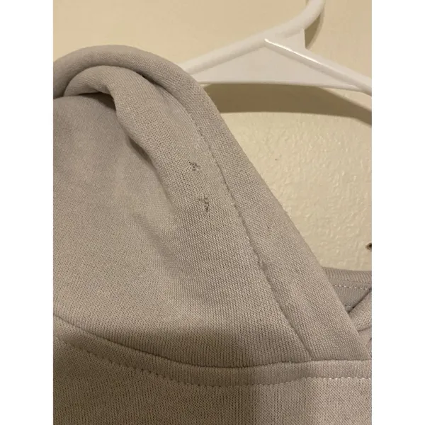New NWT H&M Wednesday Addams Family Gray Pullover Hoodie‎ Sweatshirt Size Medium - Image 2