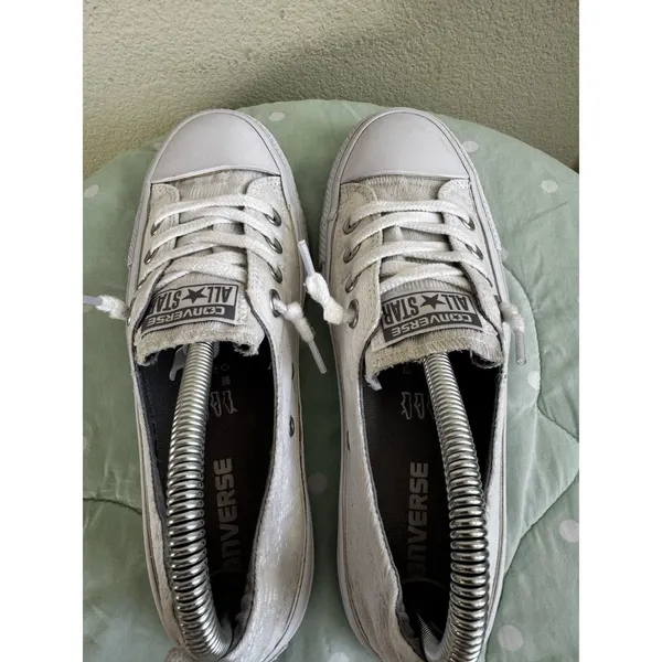 Converse All Star Shoreline Sneakers White Low Top Lace Up Textile Womens US 8 - Image 10