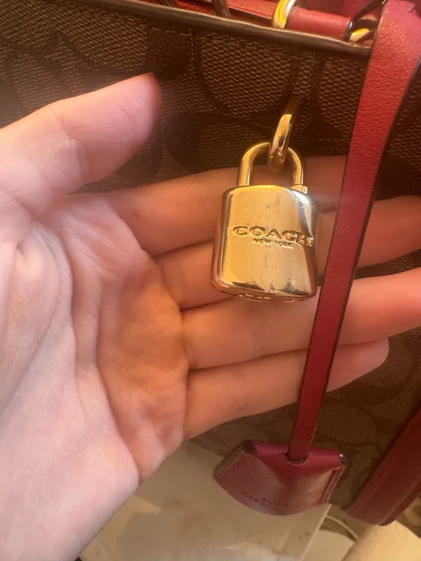 Real Coach Leather Bag - Image 3
