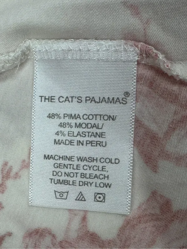 The Cats Pajamas Idle Hours Pima Knit Pajama Pants Women’s Medium - Image 3