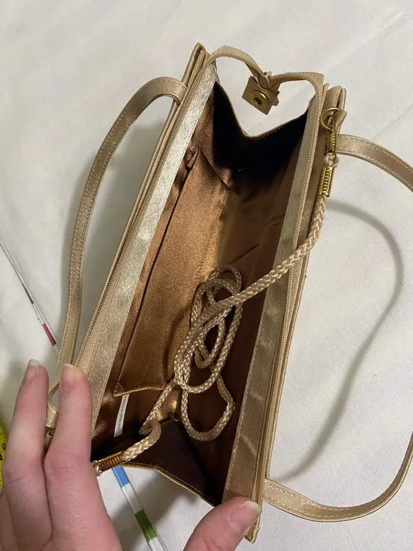 Embellished Gold Evening Clutch Hand Bag - Image 8
