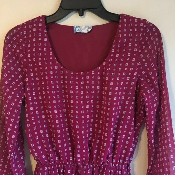 J gee burgundy dress Small‎ Red - Image 4