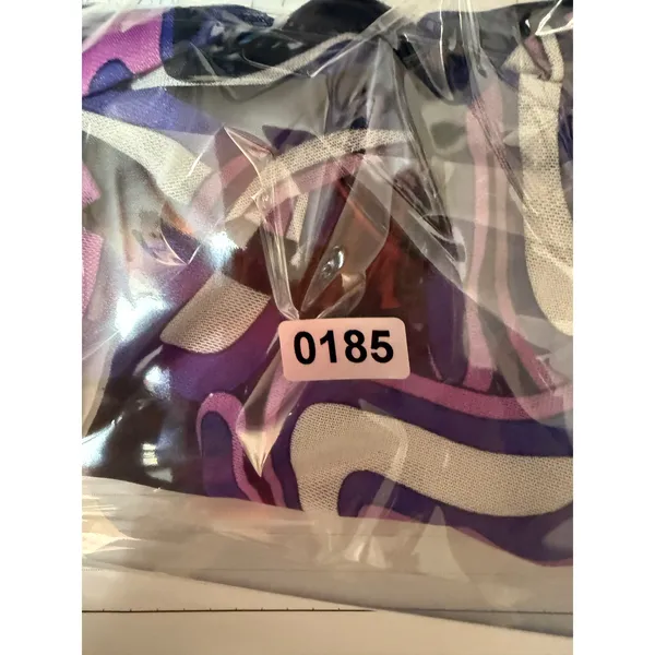 Miken High Neck Swim Cover‎ Up Medium NWT Y2K Swirl Halter Sheer Beach - Image 11