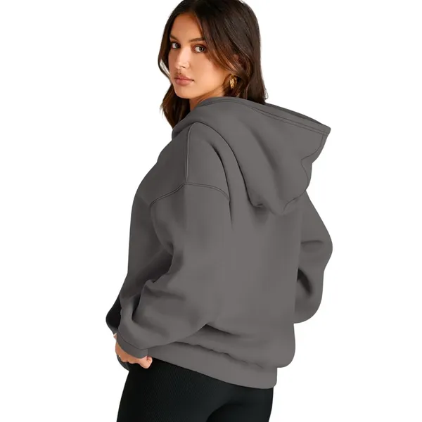 NWT Gray‎ Oversized Fleece Pullover Hoodie XS - Image 4