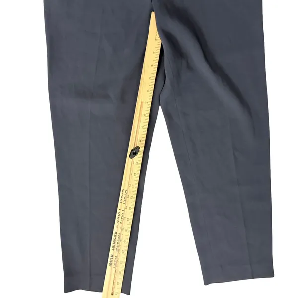 Babaton Navy Blue Cohen Pleated Crepe Tapered Leg Pants Elastic Waist size 4 - Image 4