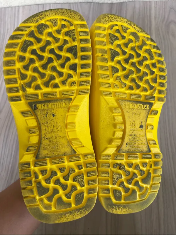 Birkenstock Yellow Slip-On EVA Clogs - Image 8
