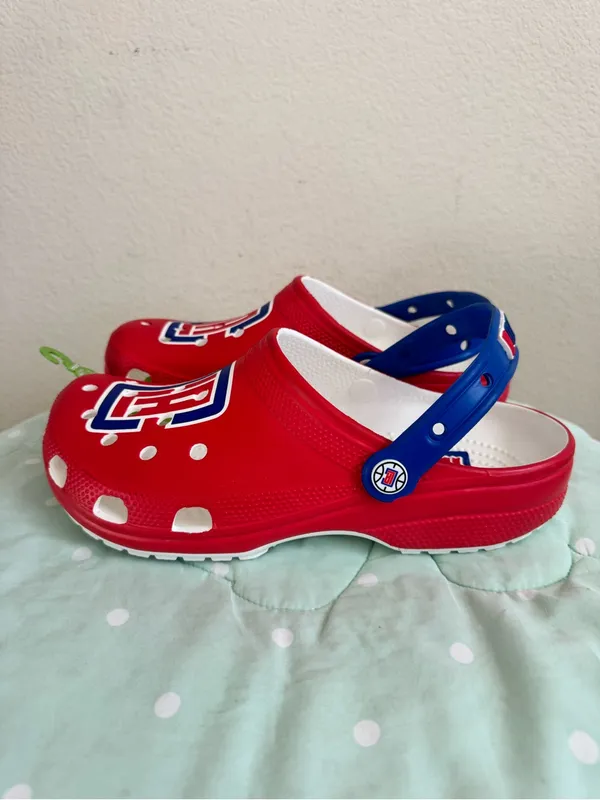 NWT CROCS Los Angeles Clippers NBA Classic Clogs Womens size 11 - Image 2