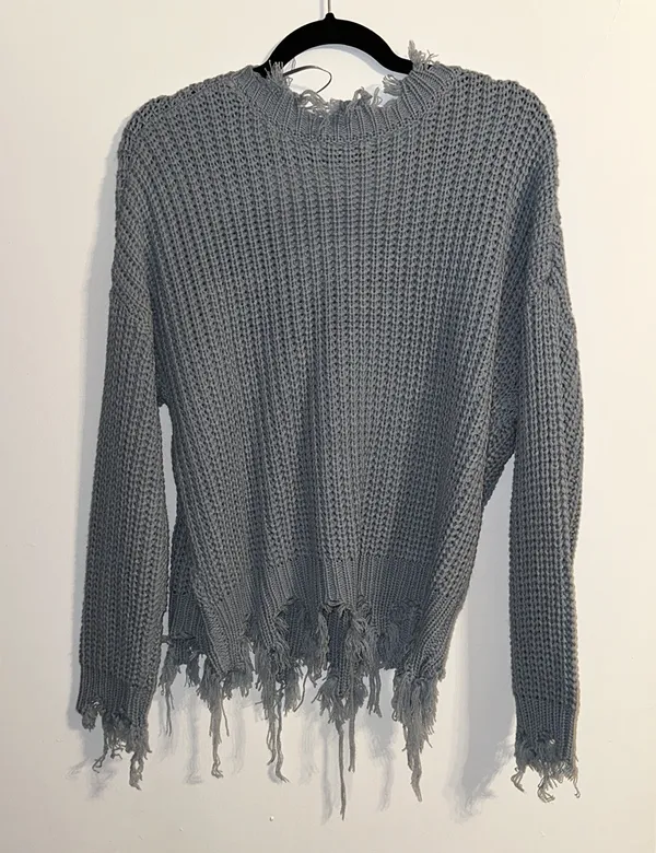Love Tree Fringed Sweater - Image 3