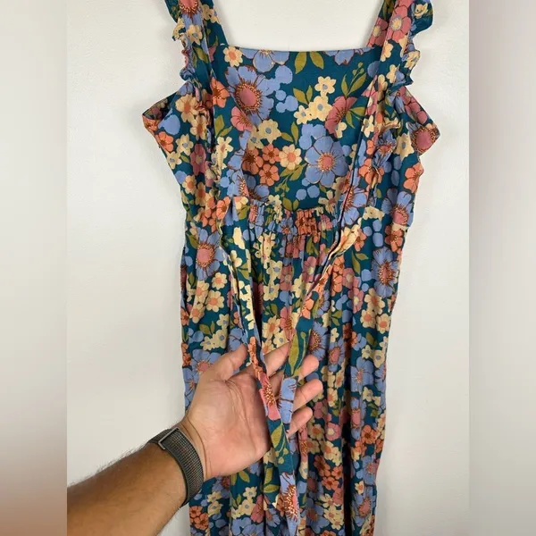 Princess Highway Linen Blend Wide Leg Ella Flora Jumpsuit Women’s Sz 12‎ cottage - Image 8