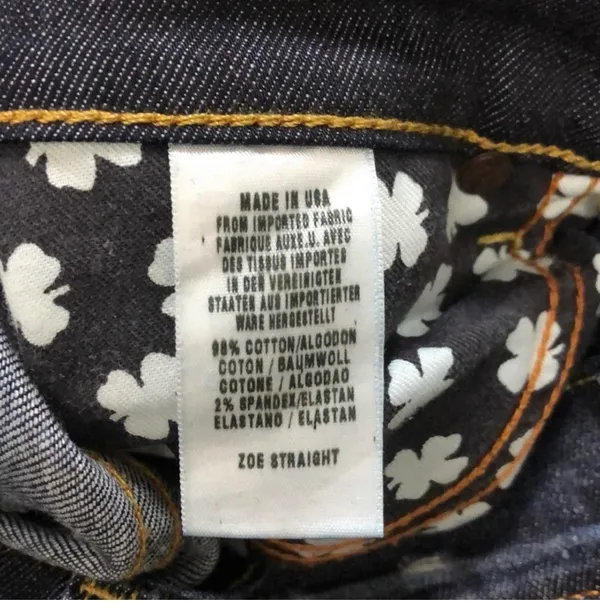 Lucky Brand Jeans Women's Zoe Straight Size 25 Bin M15 - Image 7