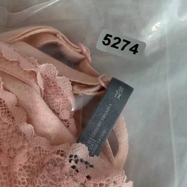 Aerie Pink Lace Bralette Crossover Straps Unlined Soft Cup‎ Bra XL - Image 8