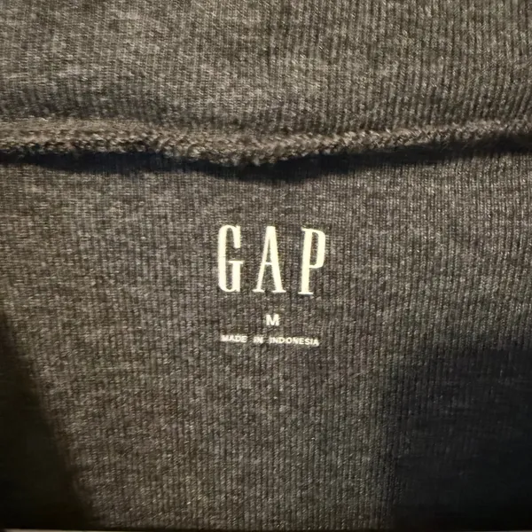 Gap Mock Neck Top Womens Medium Gray Excellent Short Sleeve Knit Shirt - Image 4