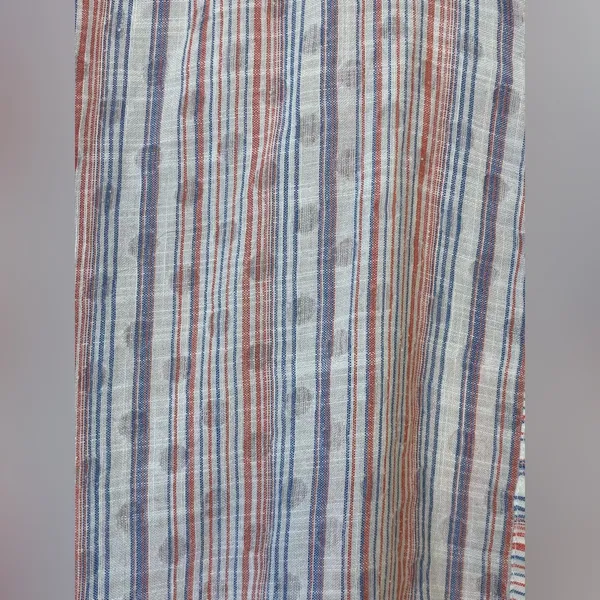 Maeve Anthropologie Breckenridge Striped‎ Polka Dot Button Boho Shirt Size S - Image 9