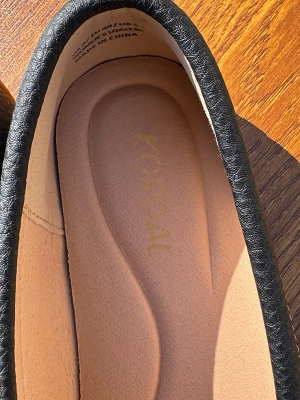 Kordal Black Loafers Women’s 9 Gold Bit Comfort Slip On Casual - Image 9