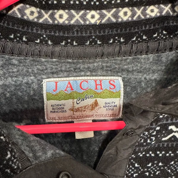 Jachs fleece Patagonia style sweatshirt Black and white sweater women’s size XL - Image 2