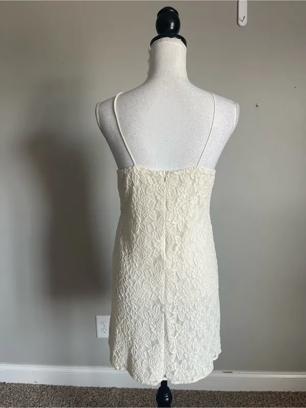 PINS & NEEDLES | Cream Lace Mini Dress Sz M - Image 6