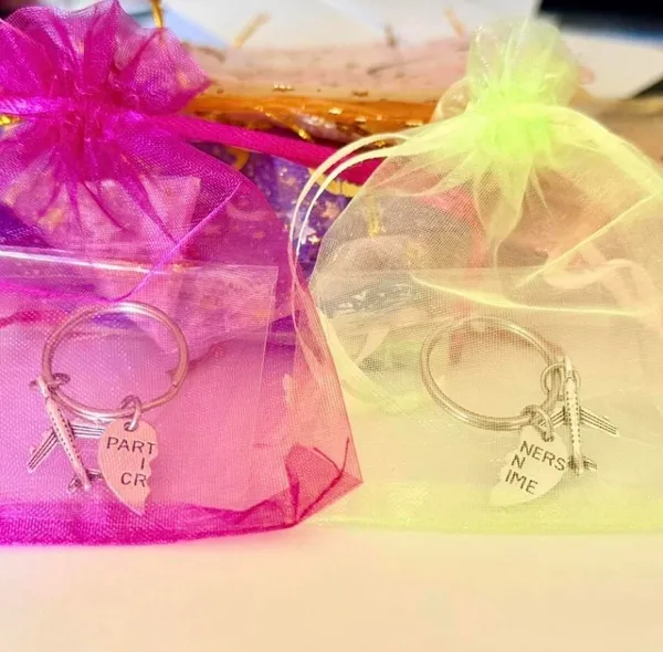 Brand New Set of 2 Partners in Crime Keychain, Airplane Keychains, Best Friend - Image 4
